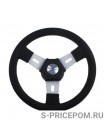 Рулевое колесо ELBA обод черный, спицы серебрянные д.300 мм