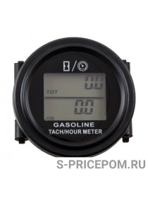 Тахометр универсальный со счетчиком моточасов, подсветкой и внешним питанием, провод 4,5 м