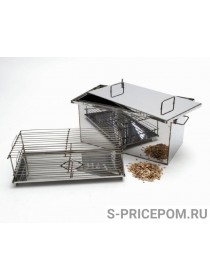 Коптильня из нержавейки с гидрозатвором "Престиж" 600 - 2 мм.