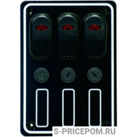 Панель выключателей три клавиши с индикацией