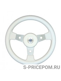 Рулевое колесо DELFINO обод белый,спицы серебряные д. 310 мм