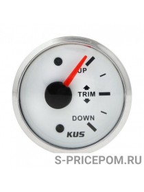 Трим-указатель 0-190 Ом, белый циферблат, нержавеющий ободок, д. 52 мм