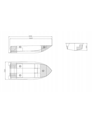 Моторная лодка ПНД Авангард (Тактика)-3.6 Р