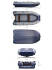 Двухкорпусная надувная лодка ПВХ ФЛАГМАН DK 320