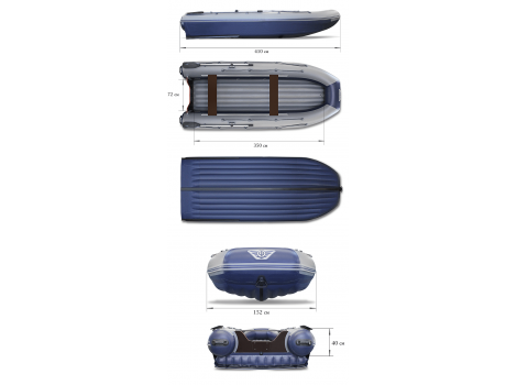 Двухкорпусная надувная лодка ПВХ ФЛАГМАН DK 410 IGLA