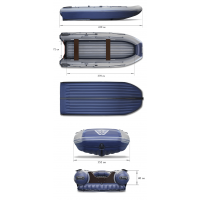 Двухкорпусная надувная лодка ПВХ ФЛАГМАН DK 430 IGLA