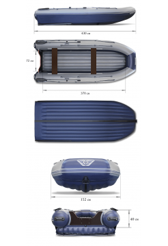 Двухкорпусная надувная лодка ПВХ ФЛАГМАН DK 430 IGLA
