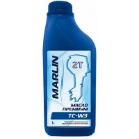 Масло полусинтетическое MARLIN Премиум 2Т, TC-W3, 1 литр