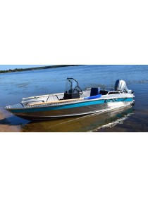 Алюминиевая лодка NewStyle-432 центральная консоль