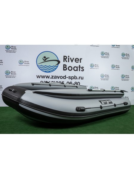 Надувная лодка ПВХ Ривербот (RiverBoats) RB-430 НДНД фальшборт