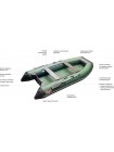 Надувная лодка ПВХ Zefir 3300 LT (малокилевая) НДНД