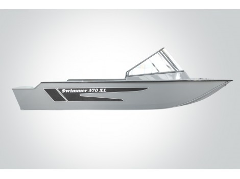 Моторная лодка ПНД Свиммер (Swimmer)-370 XL с консолью