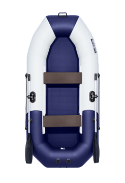 Надувная лодка ПВХ Таймень NX 270 "Комби" светло-серый/синий