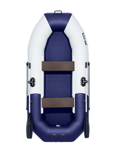 Надувная лодка ПВХ Таймень NX 270 "Комби" светло-серый/синий