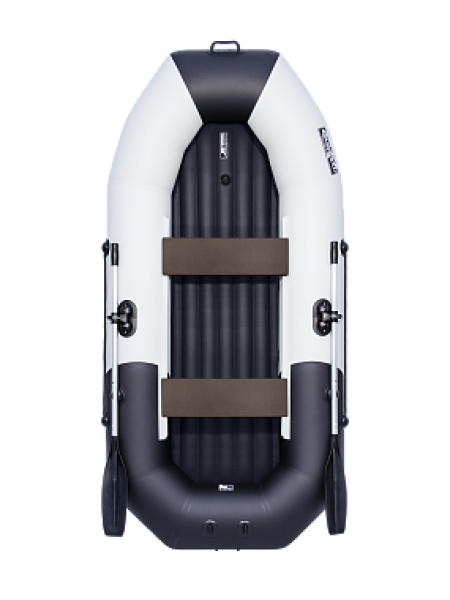 Надувная лодка ПВХ Таймень NX 270 НД "Комби" светло-серый/черный