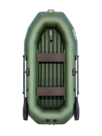 Надувная лодка ПВХ Таймень NX 270 НД зеленый
