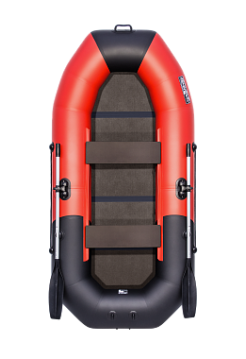 Надувная лодка ПВХ Таймень NX 270 С "Комби" красный/черный