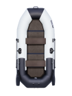 Надувная лодка ПВХ Таймень NX 270 С "Комби" светло-серый/черный