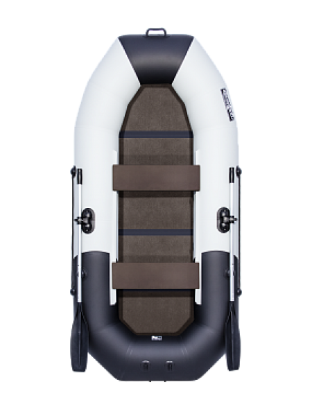 Надувная лодка ПВХ Таймень NX 270 С "Комби" светло-серый/черный