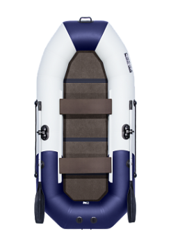 Надувная лодка ПВХ Таймень NX 270 С "Комби" светло-серый/синий