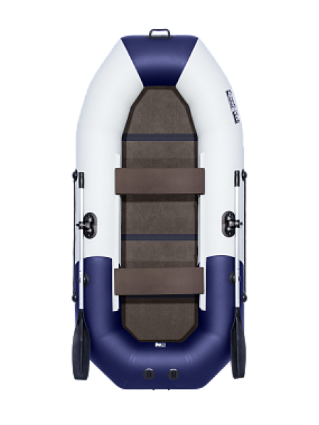 Надувная лодка ПВХ Таймень NX 270 С "Комби" светло-серый/синий