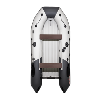 Надувная лодка ПВХ Таймень NX 3400 НДНД "Комби" светло-серый/графит