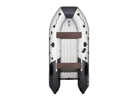 Надувная лодка ПВХ Таймень nx 3600 НДНД pro светло-серый/графит