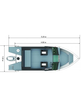 Алюминиевая лодка Салют-480 NEO