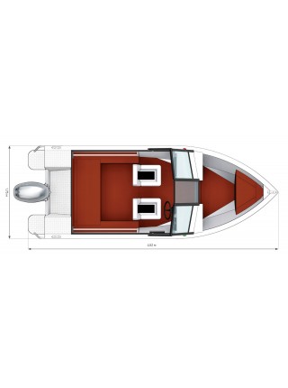 Алюминиевая лодка Салют 430 Pro