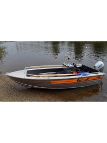 Алюминиевая лодка Wellboat-42 консоль