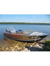 Алюминиевая лодка Wellboat-46 консоль