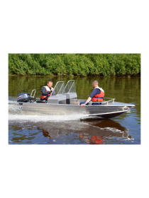 Алюминиевая лодка Wyatboat-390М С ДВУМЯ КОНСОЛЯМИ