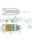 Стеклопластиковая лодка Wyatboat-430DC ТРИМАРАН